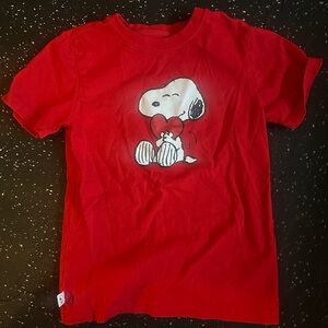 Red Snoopy Kids T-Shirt